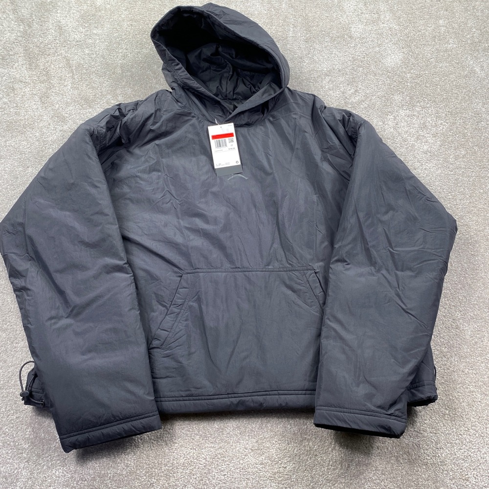 Jordan Puffer Hoodie Mens Large Black Essentials Insulated Pullover HV1864-010